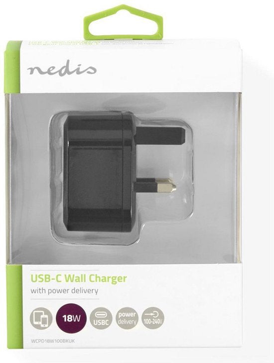 Nedis Oplader | 3,0 A Usb-c™ - Voeding 18 W | Zwart - afbeelding 10