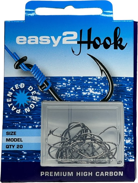 Easy2Hook - Vishaken - Allround - Knopen niet nodig - maat 1 Allround - 12 doosjes/240 stuks - - afbeelding 1