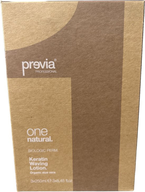 Previa Professional Keratin Waving Lotion Tone Natural 3 x 250ml - afbeelding 1