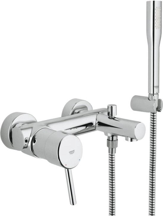 GROHE Concetto Badkraan - met handdouche - 15cm - chroom - 32212001 - afbeelding 8