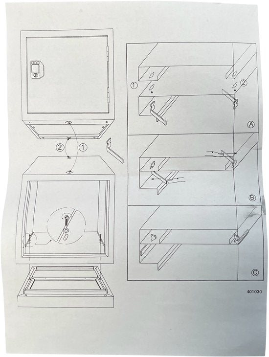 Modulaire lockerkast Metaal (incl slot, sleutels, bevestigingmateriaal etc) Grijs - afbeelding 4