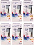6 x Energetic Led Lamp E 14 Bol Warm Wit 2,9 w (25w) - afbeelding 1