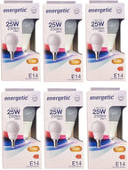 6 x Energetic Led Lamp E 14 Bol Warm Wit 2,9 w (25w) - afbeelding 1