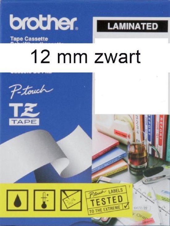 TZ-N231 - 12mm - black on white - not laminated - afbeelding 8