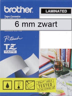 TZ-111 6mm - black on transparant - laminated (8m) - afbeelding 10
