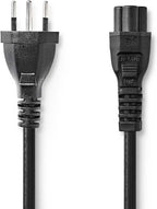 Nedis Stroomkabel - CH Type 12 - IEC-320-C5 - Recht - Recht - Vernikkeld - 2.00 m - Rond - PVC - Zwart - Envelop - afbeelding 5