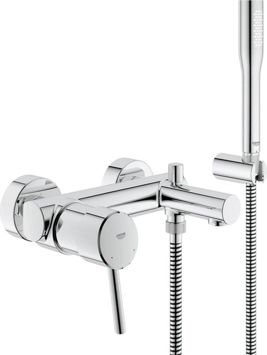 GROHE Concetto Badkraan - met handdouche - 15cm - chroom - 32212001 - afbeelding 6