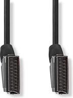Nedis SCART-Kabel - SCART Male - SCART Male - Vernikkeld - 480p - 2.00 m - Rond - PVC - Zwart - Doos - afbeelding 1