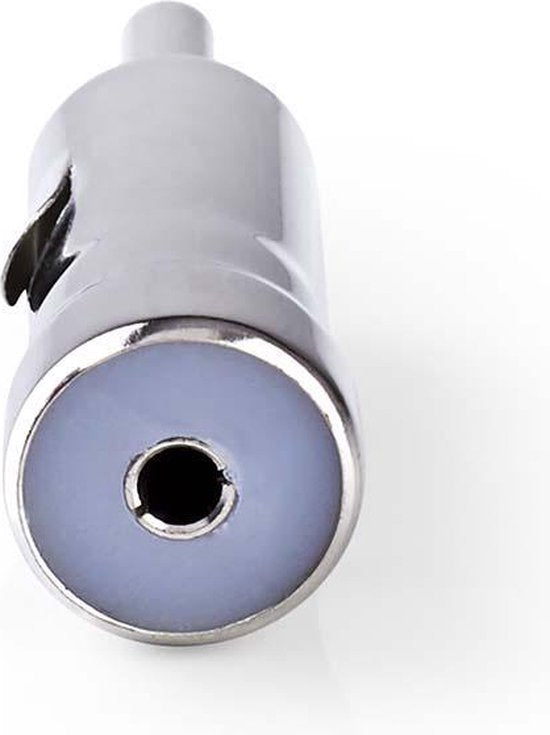 Nedis Connector voor Auto-Antenne - Recht - Male - Koper - 50 Ohm - Druk op - Metaal - Zilver - 10 Stuks - Envelop - afbeelding 2