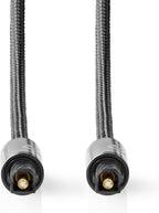 Nedis Digitale Audiokabel | TosLink Male - TosLink Male | Gun Metal Grey | Gevlochten Kabel - afbeelding 13