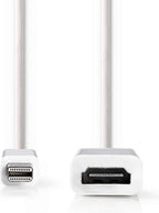 Nedis Mini DisplayPort-Kabel - DisplayPort 1.2 - Mini-DisplayPort Male - HDMI Output - 21.6 Gbps - Vernikkeld - 0.20 m - Rond - PVC - Wit - Doos - afbeelding 6