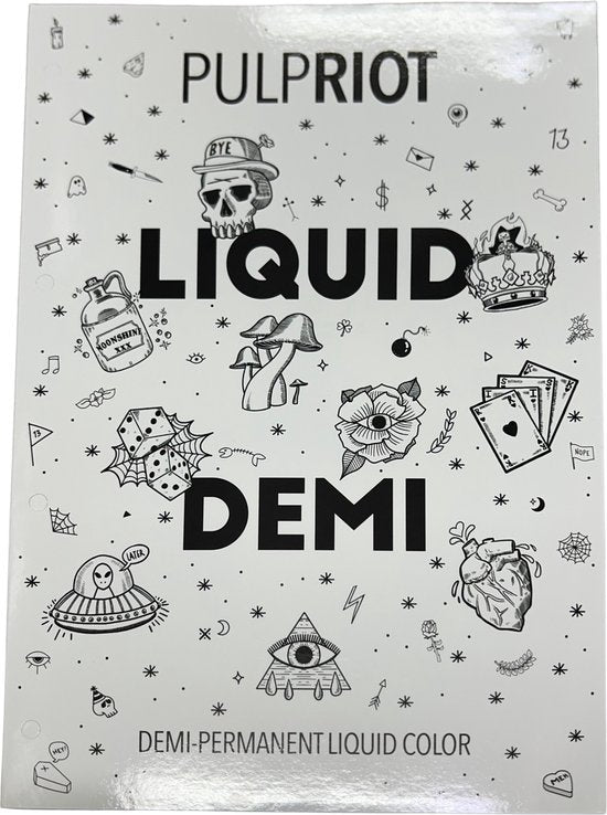 Pulp Riot Demi-Permanent Liquid Color kleurenkaart (30 kleuren) - afbeelding 1