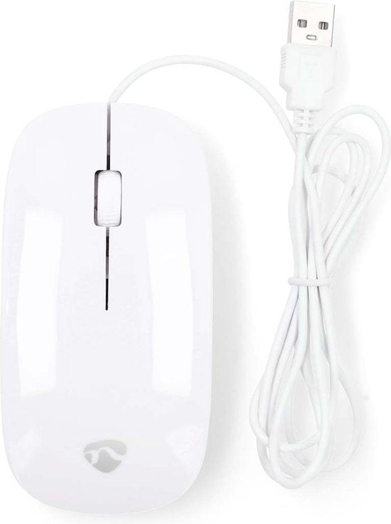 Nedis Muis - Bedraad - 1000 dpi - Aantal knoppen: 3 - Tweehandig - afbeelding 3