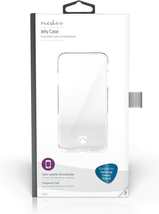 Nedis Jelly Case - Gebruikt voor: Samsung - Samsung Galaxy Note 8 - Transparant - TPU - afbeelding 4