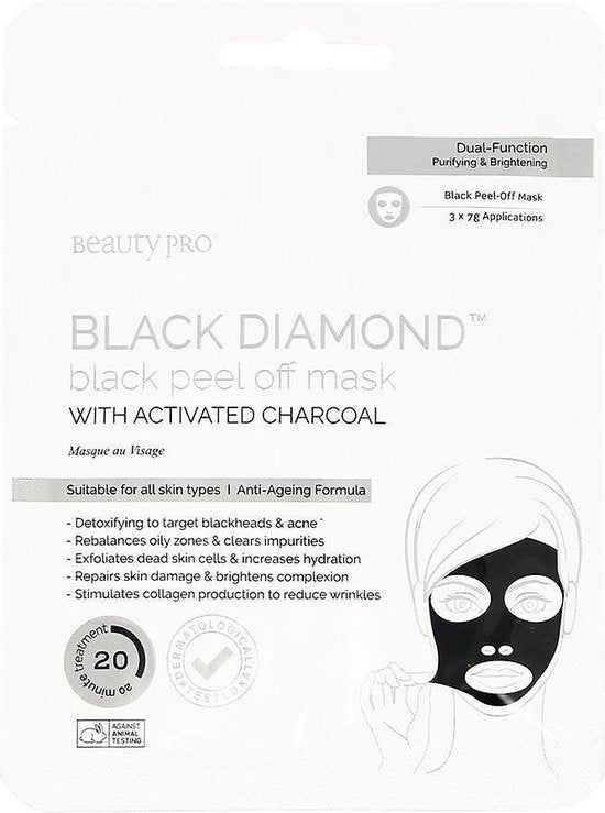 Schoonheid Pro Black Diamond Peel-off masker - afbeelding 3