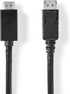 Nedis DisplayPort-Kabel - DisplayPort Male - HDMI Connector - 4K@60Hz - Vernikkeld - 2.00 m - Rond - PVC - Zwart - Polybag - afbeelding 7