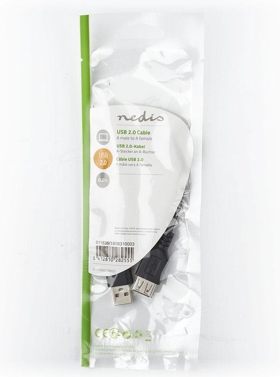 Nedis USB-kabel m USB 2.0 USB A - afbeelding 30