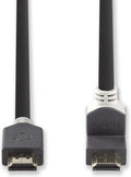 Nedis CVBP34200AT20 High Speed Hdmi-kabel Met Ethernet Hdmi-connector - Hdmi-connector 90° Haaks 2,0 M Antraciet - afbeelding 1