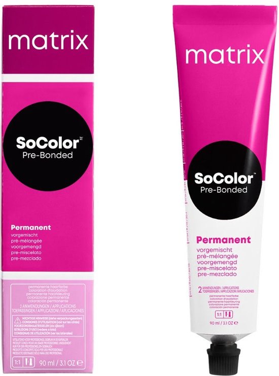 Matrix SoColor Pre-Bonded Permanent Crème Haarkleur Kleuring 90ml - afbeelding 9