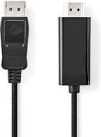 Nedis DisplayPort-Kabel - DisplayPort Male - HDMI Connector - 1080p - Vernikkeld - 2.00 m - Rond - PVC - Zwart - Envelop - afbeelding 16