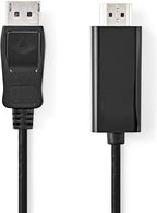 Nedis DisplayPort-Kabel - DisplayPort Male - HDMI Connector - 4K@30Hz - Vernikkeld - 2.00 m - Rond - PVC - Zwart - Doos - afbeelding 9