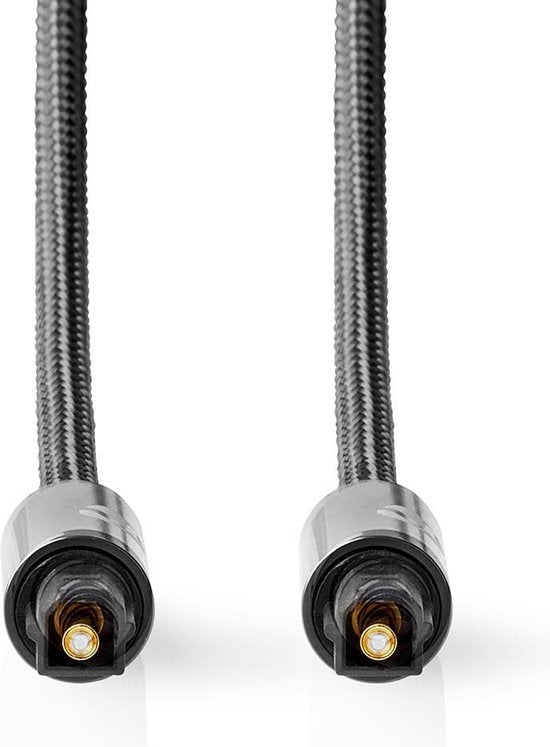 Nedis Digitale Audiokabel | TosLink Male - TosLink Male | Gun Metal Grey | Gevlochten Kabel - afbeelding 8