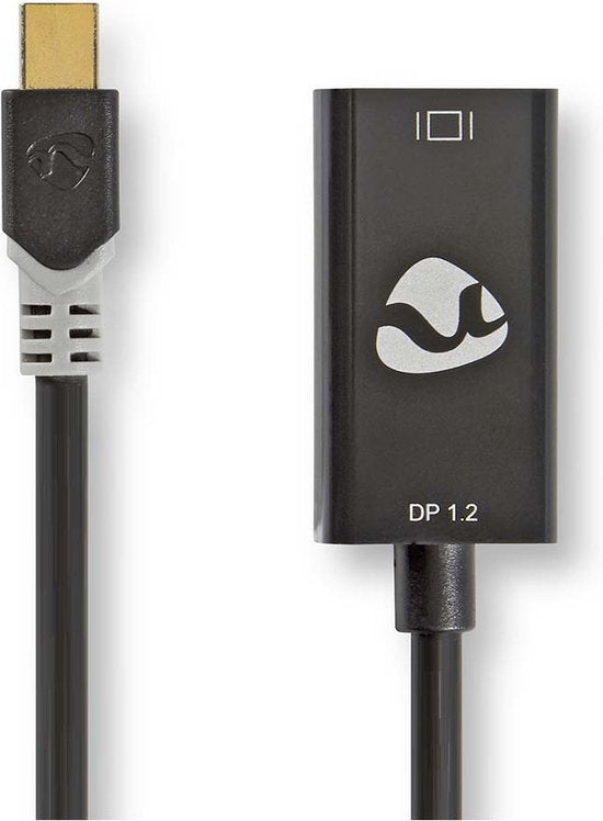 Nedis Mini DisplayPort-Kabel - DisplayPort 1.2 - Mini-DisplayPort Male - HDMI Output - 21.6 Gbps - Verguld - 0.20 m - Rond - PVC - Antraciet - Window Box - afbeelding 3