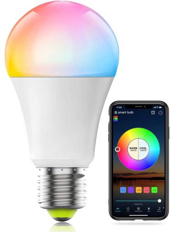 Soundlogic - Smartlamp - E27 - 806 lumen - 2700K tot 6500K - Wifi 2.4 GHz - afbeelding 1