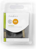 Nedis VGA-Adapter - VGA Male - DVI-I 24+5-Pins Female - Vernikkeld - Recht - ABS / Metaal - Zwart - Blister - afbeelding 4