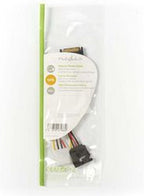 Nedis Interne Voedingskabel - SATA 15-Pins Male - Molex Female / SATA 15-Pins Female - Verguld - 0.20 m - Rond - PVC - Multicolour - Envelop - afbeelding 3