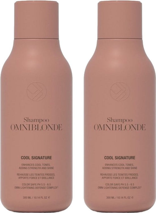 2 Stuks Omniblonde Cool Signature Shampoo 300ml - afbeelding 1