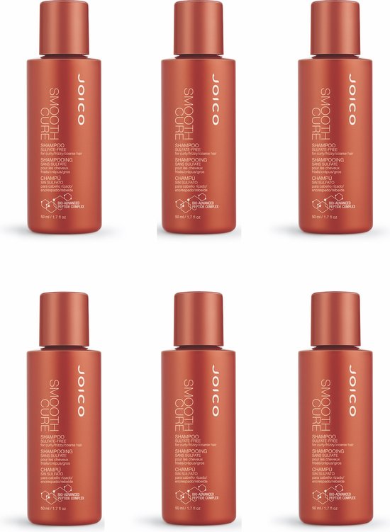 Joico Smooth Cure Sulfate-Free Shampoo 50ml x 6 - afbeelding 1