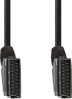 Nedis SCART-Kabel - SCART Male - SCART Male - Vernikkeld - 480p - 2.00 m - Rond - PVC - Zwart - Doos - afbeelding 3