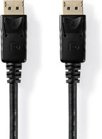 DisplayPort-Kabel - DisplayPort Male - DisplayPort Male - 4K@60Hz - Vernikkeld - 2.00 m - Rond - PVC - Zwart - Label - afbeelding 2