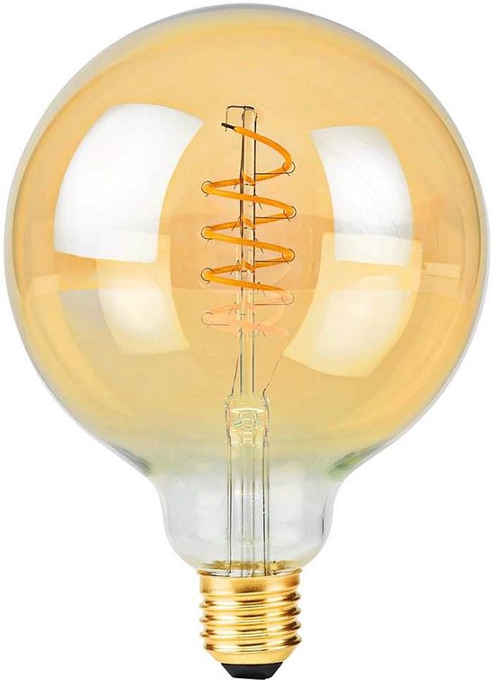 Nedis LED-Filamentlamp E27 - G95 - 3.8 W - 250 lm - 2100 - Dimbaar - Extra Warm Wit - Retrostijl - 1 Stuks - afbeelding 4