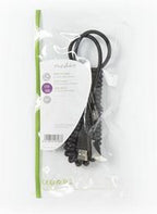 USB-Kabel - USB 2.0 - USB-A Male - USB Micro-B Male - 480 Mbps - Vernikkeld - 2.00 m - Gekruld - PVC - Zwart - Envelop - afbeelding 8