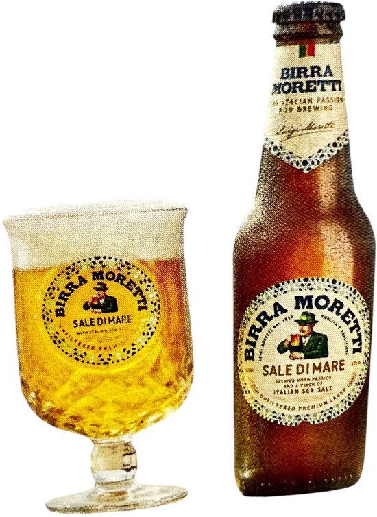 Birra Moretti - Bierglas Sale di Mare 250 ml - 6 stuks - afbeelding 2
