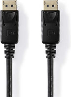 Nedis DisplayPort-Kabel - DisplayPort Male - DisplayPort Male - 4K@60Hz - Vernikkeld - 2.00 m - Rond - PVC - Zwart - Label - afbeelding 3