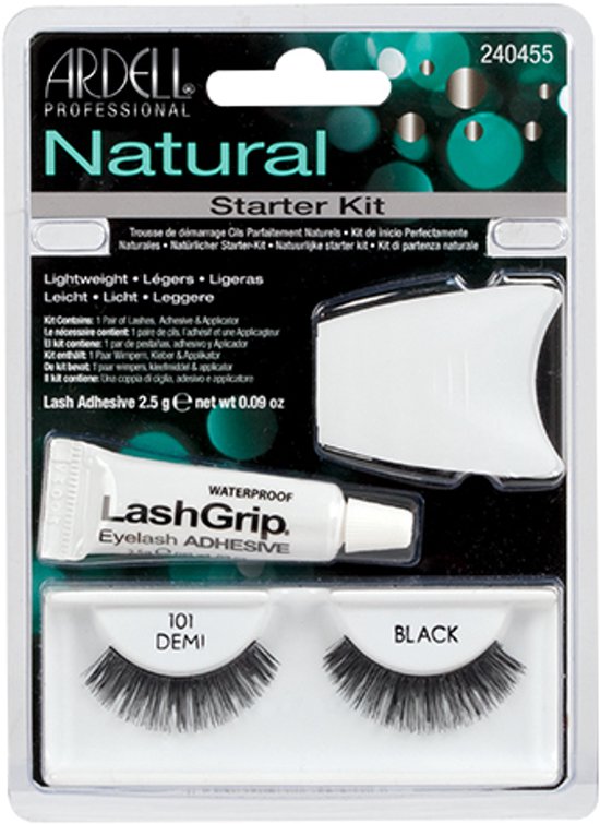 Ardell - Natural Starter Kit - Sada na umělé řasy 101 Demi Wispies ( Black ) - - afbeelding 2