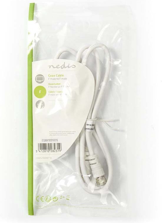 Nedis F Male - F Male M Wit - afbeelding 4