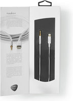 Nedis Lightning-Adapter - Apple Lightning 8-Pins - 3,5 mm Male - Verguld - 1.00 m - Rond - Nylon - afbeelding 7