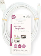 Nedis Lightning naar USB kabel - zwart - meter - afbeelding 54