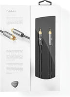 Nedis Digitale Audiokabel - RCA Male - RCA Male - Verguld - 2.00 m - Rond - Katoen - Antraciet / Gun Metal Grijs - Cover Window Box - afbeelding 7