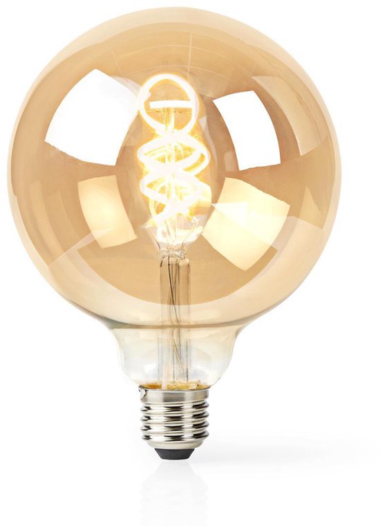 Nedis SmartLife LED Filamentlamp - Wi-Fi - E27 - 350 lm - 5.5 W - Koel Wit / Warm Wit - 1800 - 6500 K - Glas - Android / IOS - G125 - 1 Stuks - afbeelding 14