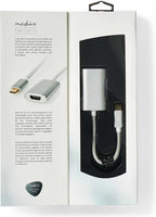 Nedis USB-C Adapter - USB 3.2 Gen 1 - USB-C Male - HDMI Output - 4K@60Hz - Power delivery - 0.20 m - Rond - Verguld - Gevlochten / Nylon - Zilver - Cover Window Box - afbeelding 8