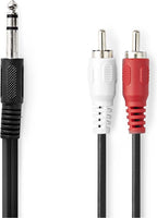 Nedis Stereo-Audiokabel - 6,35 mm Male - 2x RCA Male - Vernikkeld - 2.00 m - Rond - Polybag - afbeelding 9