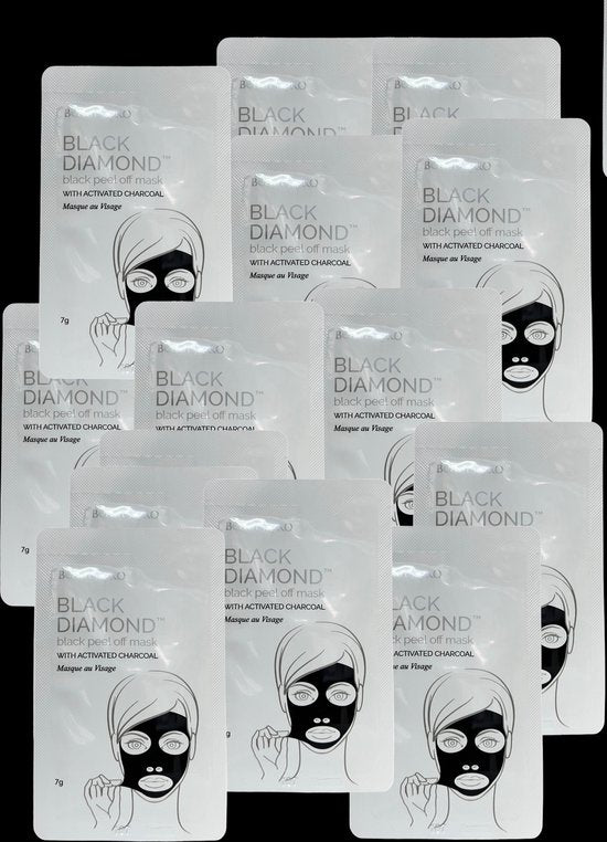 BeautyPro Gezichtsmasker Black Peel van Geactiveerde Houtskool XXXL PACK 25 x 7 gr - afbeelding 2
