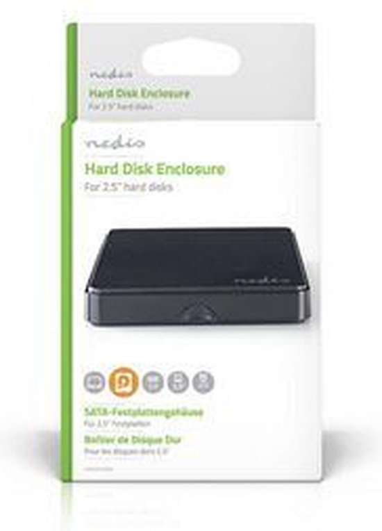Nedis Hardeschijfbehuizing - 2.5 " - SATA II - USB2.0 - USB Type-A - Kunststof - afbeelding 12