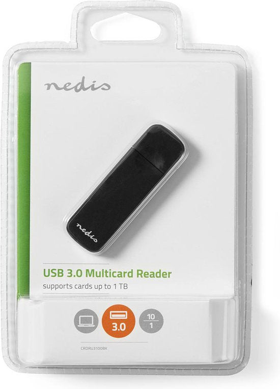Nedis Kaartlezer - microSD (TF) / microSDHC (TF) / microSDXC (TF) / MMC / SD / SDHC / SDXC - USB 3.2 Gen1 - afbeelding 5