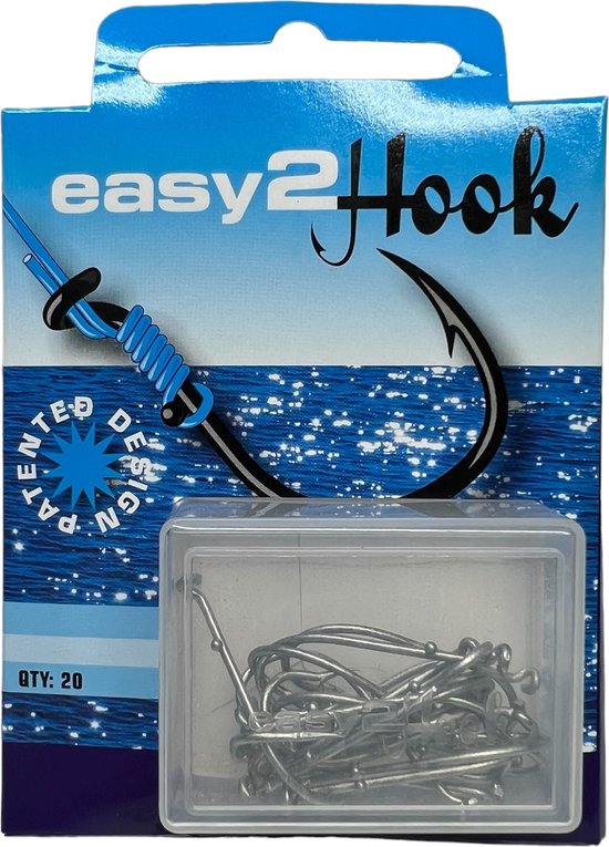 Easy2Hook - Vishaken - Zee - Knopen niet nodig - maat 1/0 - 12 doosjes/240 stuks - - afbeelding 1